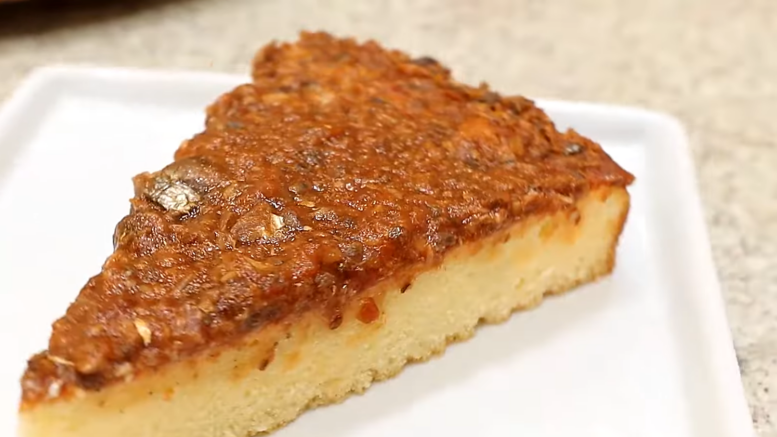 Receita pizza sardinha liquidificador